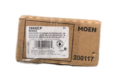 MOEN 1-Spray Eco-Performance 4 in. Hand Shower with Slide Bar in Chrome 3868EP