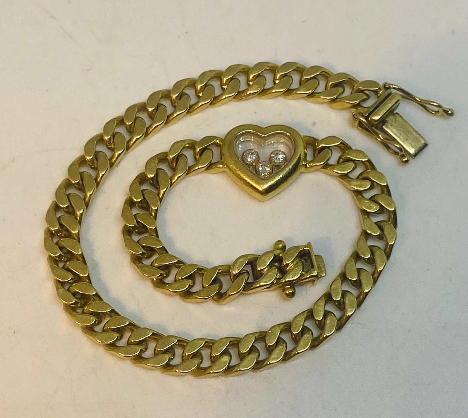 Chopard — CHOPARD Bracelet HAPPY DIAMONDS Heart with 3x Brilliant 18K/750 Yellow Gold