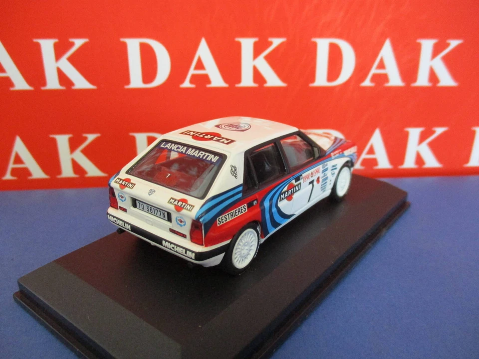 Die cast 1/43 Modellino Auto Lancia Delta Integrale Rally Montecarlo 1990 Auriol - Immagine 3 di 4