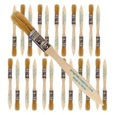 24Pk - 1/2" Chip Brushes for Paints, Stains, Varnishes, Glues & Gesso