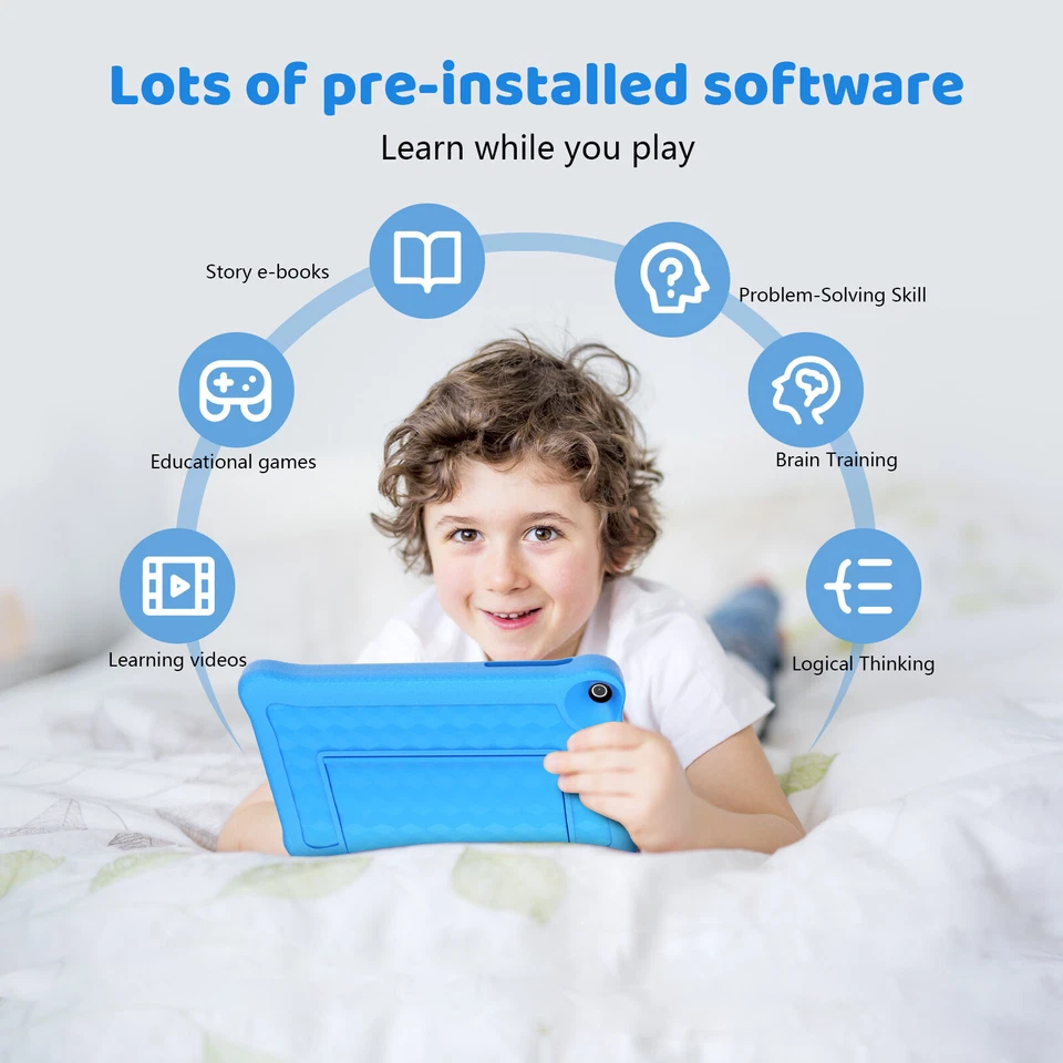 2025 8-Zoll-Tablet für Kinder 1080*800 2GB RAM + 32GB ROM WIFI Bluetooth - Bild 4 von 4