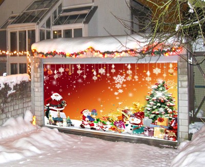 3D Merry Christmas Garage Door Murals Wall Print Decal ...