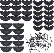 Heel Plates 24 Pairs Rubber Shoes Heel Taps Tips Repair Pad for Boots and Shoes