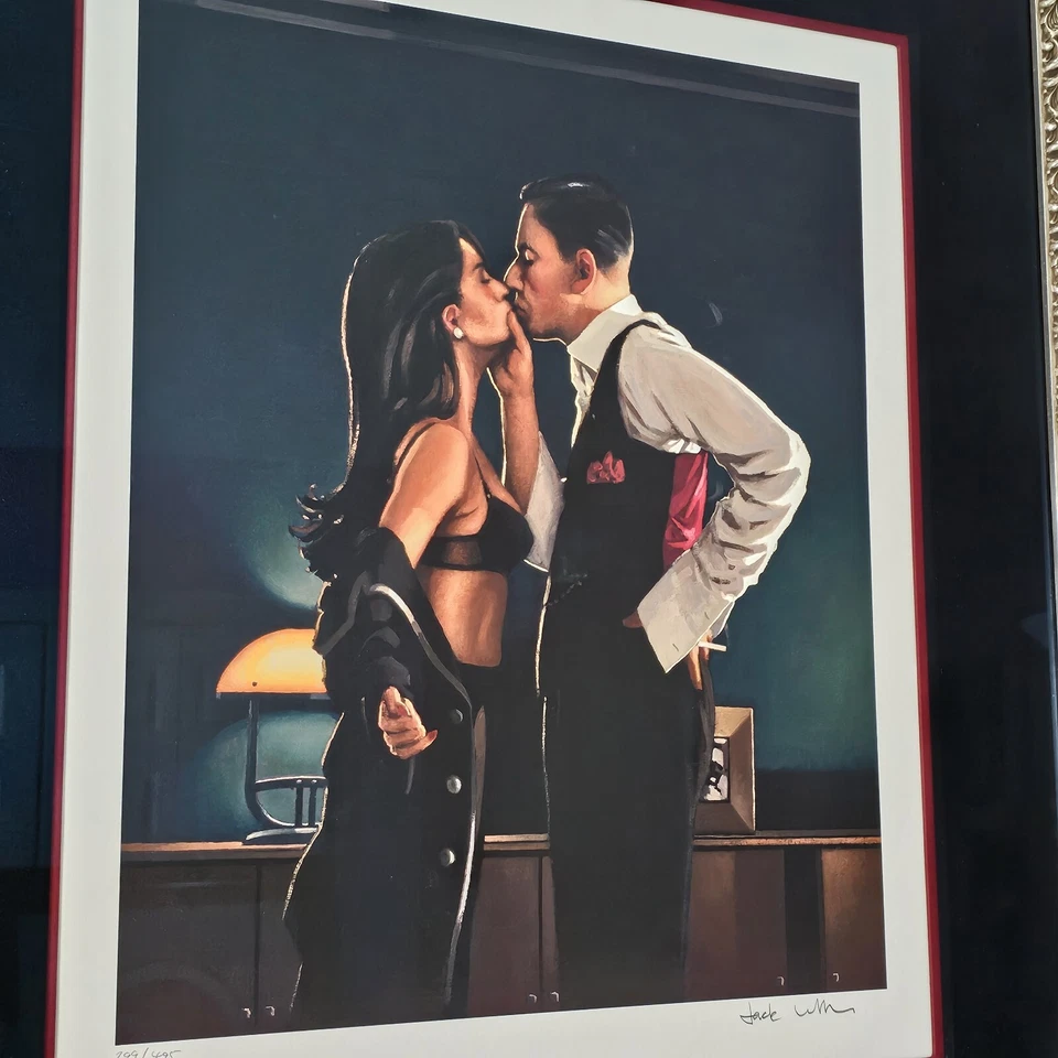 Jack Vettriano - "Movimento Pinça" - Assinado e Numerado /495 - Impressão Giclée - Imagem 4 de 4