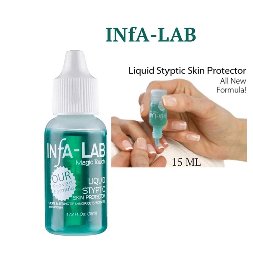 INFA-LAB Magic Touch Liquid Styptic Nail Stop Bleeding Skin Protector HEMOSTATIC