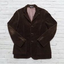 Vintage Polo Ralph Lauren Corduroy Blazer Sport Coat Jacket Size L Brown