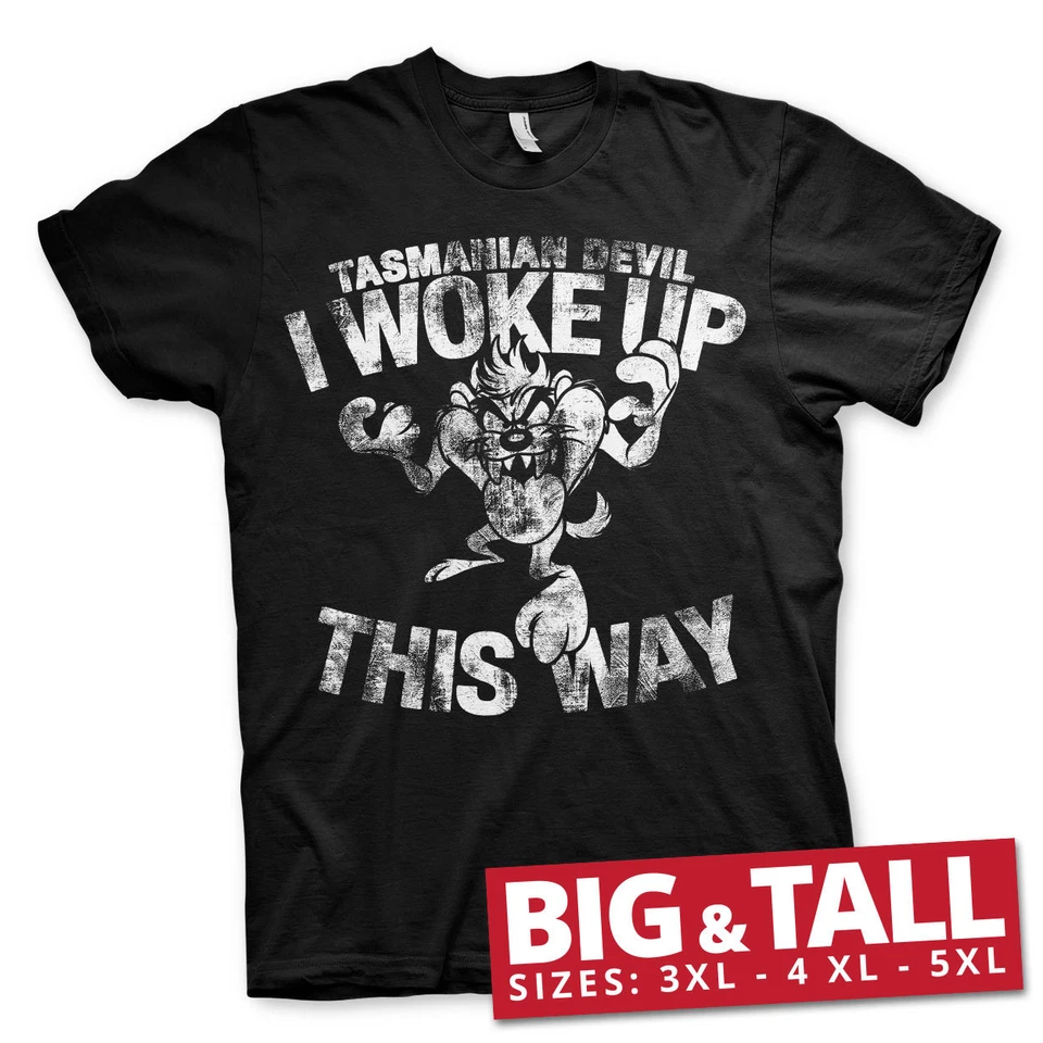 Sous Licence Diable de Tasmanie - I Woke Dessus This Way Big&tall 3XL,4XL,5XL - Photo 1/1
