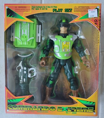 NEW 1997 SUNCO LTD COMMANDO EXTREME XTREME ACTION FIGURE #3502 SEALED RARE! r3