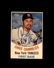 Chris Chambliss Signed 1977 Hostess New York Yankees Autograph