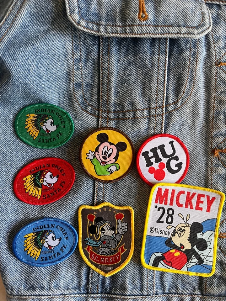 21 pc Vintage Style Disney Sew On Patches - Mickey Mouse, Minnie, Disneyland - Image 2 of 4