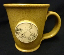 SUNSET HILL HANDCRAFTED STONEWARE COFFEE MUG BIRD HOUSE USA
