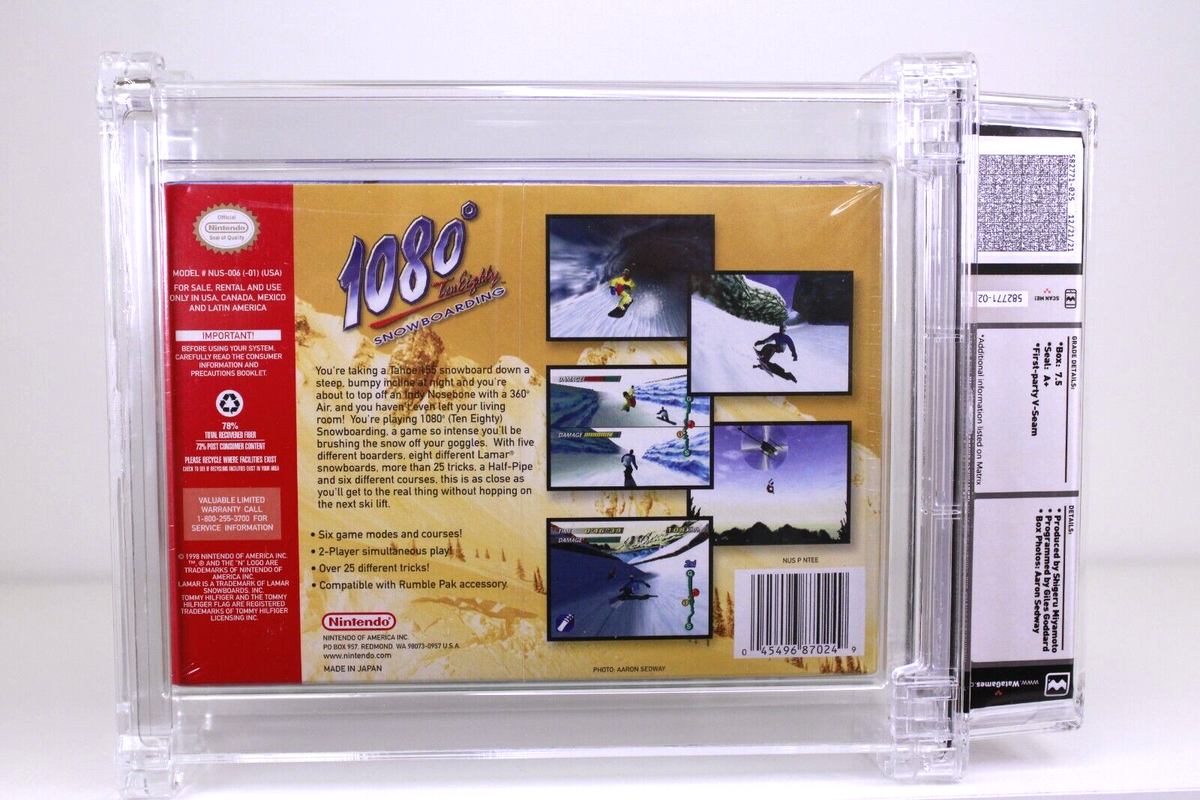 1080° Snowboarding New Nintendo 64 N64 Factory Sealed WATA VGA 7.5