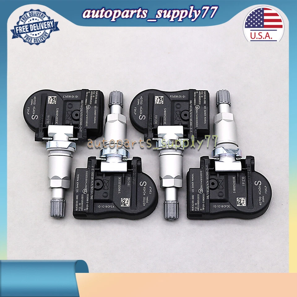 Kit de 4 unidades sensor de neumáticos 40700-4GA0A TPMS para Infiniti Q50 2014-2015 3,5 L 3,7 L Foto 2 de 4