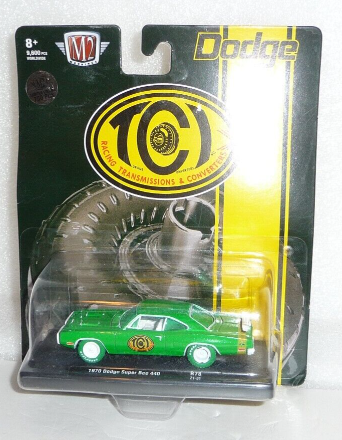 M2 Machines Green/White Chase 1970 Dodge Super Bee 440 1:64 Diecast