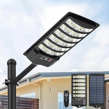 5000W Commercial Solar Street Lights LED Outdoor Dusk to Dawn Super Bright Lamp