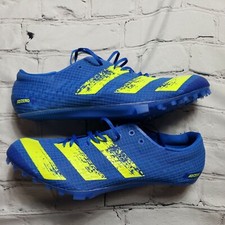 Adidas Adizero Finesse Blue Yellow Track/Field Men  s 12.5 Spikes Shoes H68746