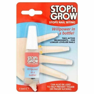 Stop n Grow - Stoppt Nägelkauen und verhindert Daumen- oder Fingerlutschen - 2 x 7,5 ml