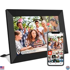 10.1" WiFi Digital Photo Frame 32GB Memory, Touch Screen, Auto-Rotate, Share