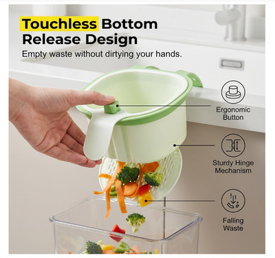Multifunctional Kitchen Sink Strainer Press Automatic Dumping Basket