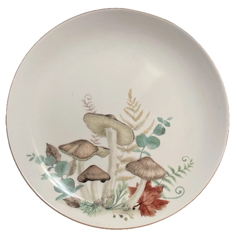 Hobby Lobby Robert Stanley Fall Mushroom Forest Plate. New