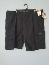 Wrangler Men  s Five Star Heritage Cargo 10  Shorts Relaxed Fit Black Size 44