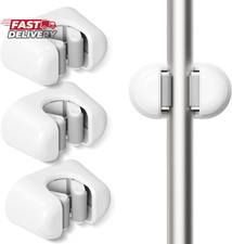 BEZOX Broom Holder, 3 PCS Wall Mount Mop Organizer Gripper, Self-Adhesive Cleani