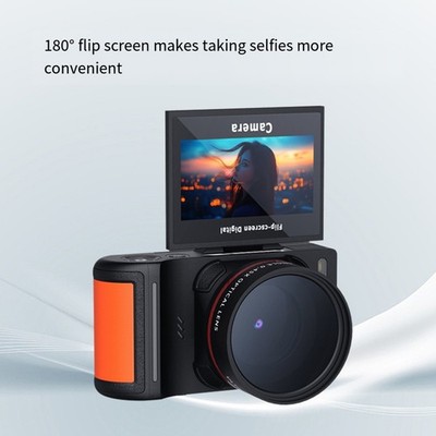 Digitalkamera mit 4K Video und Klappbildschirm für Reisen und Outdoor