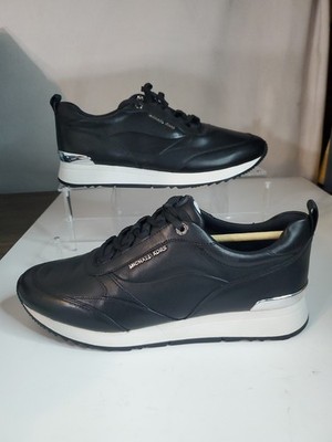 Michael kors Allie Stride Trainer Women's Size 11 Leather sneakers Black