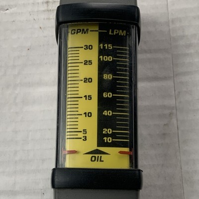Oil Flow Meter  3-30 GPM 10-115 LPM Scale 3500 PSI