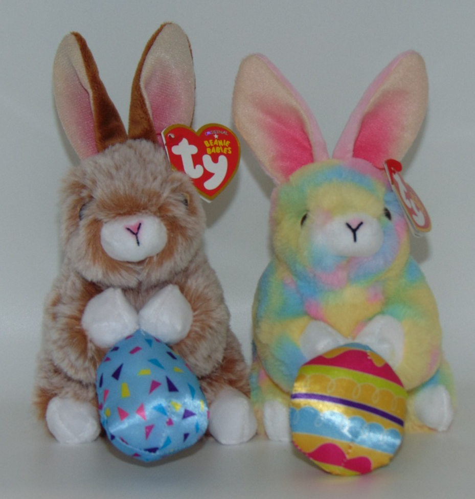 NEW! 2026 Set of 2 TY Beanie Babies PRALINE & SPROUT Easter