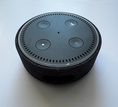 Amazon Echo Dot 2nd Gen Smart Speaker + Power Cord + Charcoal