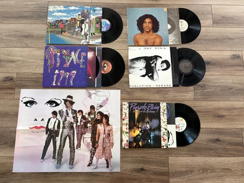 PRINCE (5) LP Vinyl Record LOT- 1999, Purple Rain, Parade, Around World