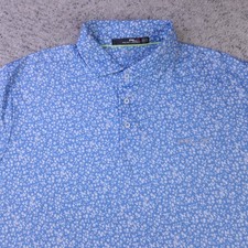 Ralph Lauren RLX Polo Mens XL Golf Shirt Floral Stretch Collared Short Sleeve