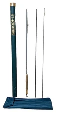 G. Loomis FR1084-3 Trilogy 3pc 9Ft 4WT Fly Fishing Rod In Rod Tube - Green/Tan