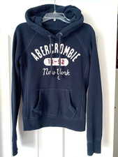 Abercrombie  Fitch New York Sweatshirt Pullover Hoodie Women's Blue - Size XS