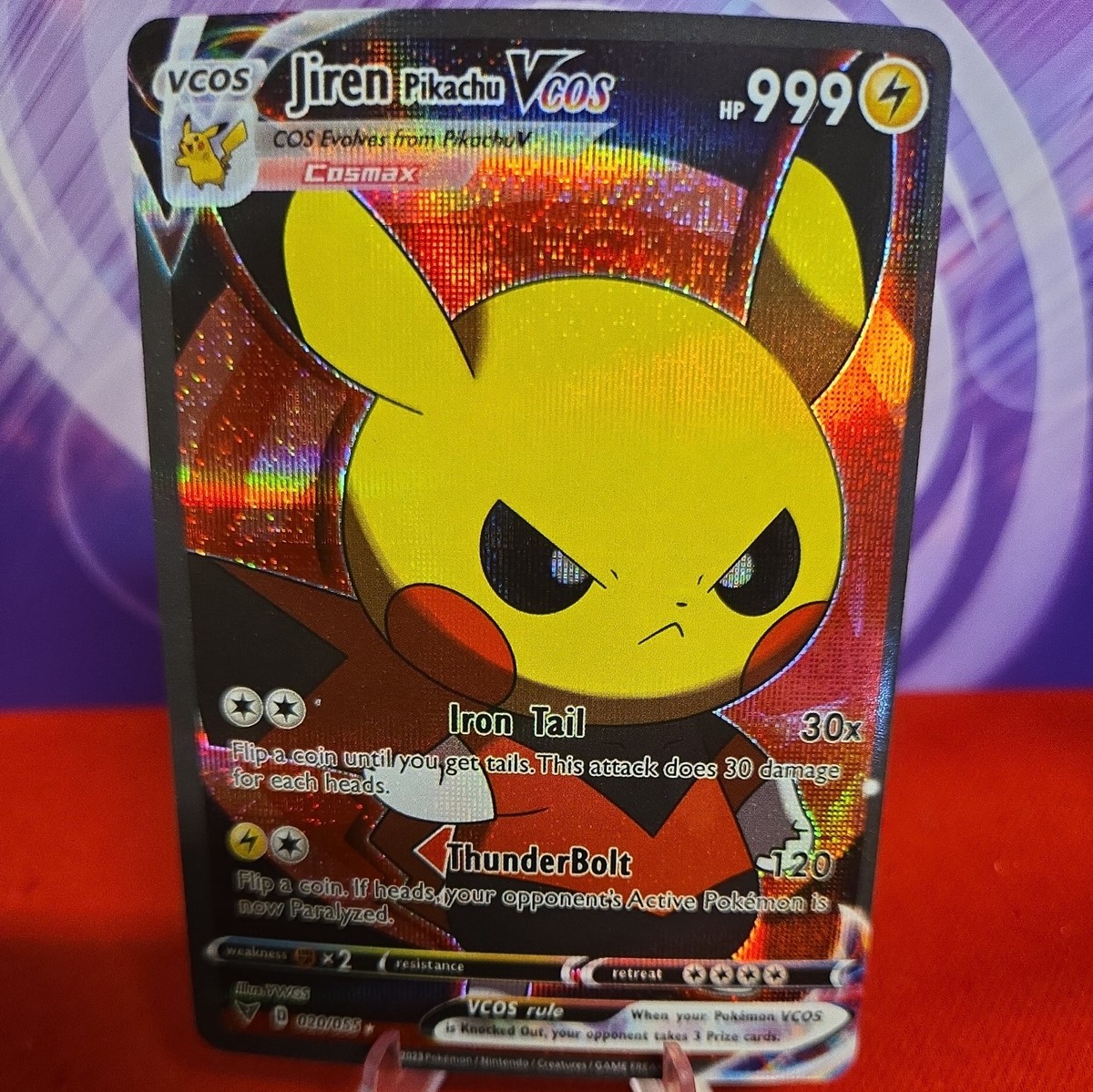 Jiren Pikachu VMAX ジレン　ポンチョを着たピカチュウ Pikachu Jiren Pokemon Card VMAX EX GX ACG V Star Holo