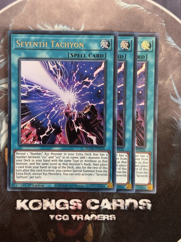 3X BLGG-EN126 Seventh Tachyon Ultra Rare YuGiOh! PLAYSET