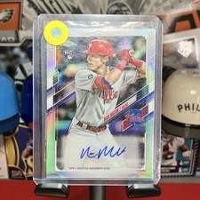 Topps Chrome Update Series 2021 Nick Maton Rookie Auto On Card #CUSA-NM