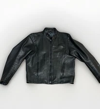 Men’s Real Leather Jacket, High Quality Size Large Size 46