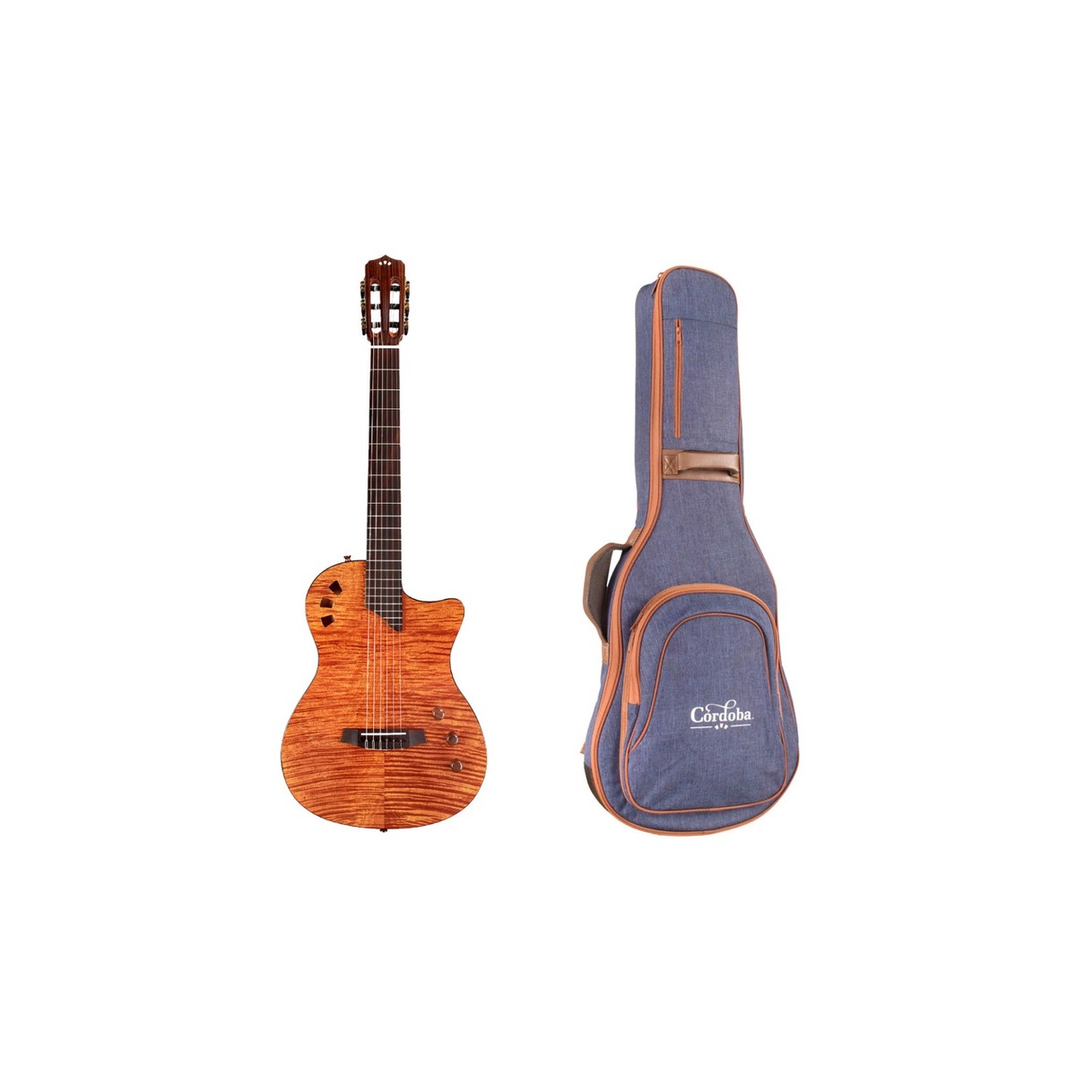 Cordoba Stage Nylon 6-String Electric Guitar with Gig Bag (Natural
