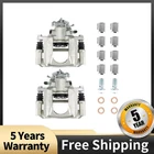 Pair Rear Brake Calipers w/Bracket For Chrysler Town Country Dodge Grand Caravan