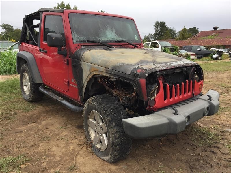 2009 Jeep Wrangler Fuel Tank Door Red