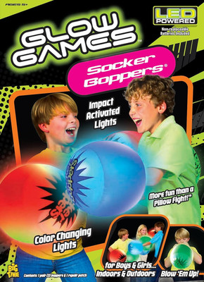 Light up Glow Games LED - One Pair Boppers   Impact Activated Light, Lights A...