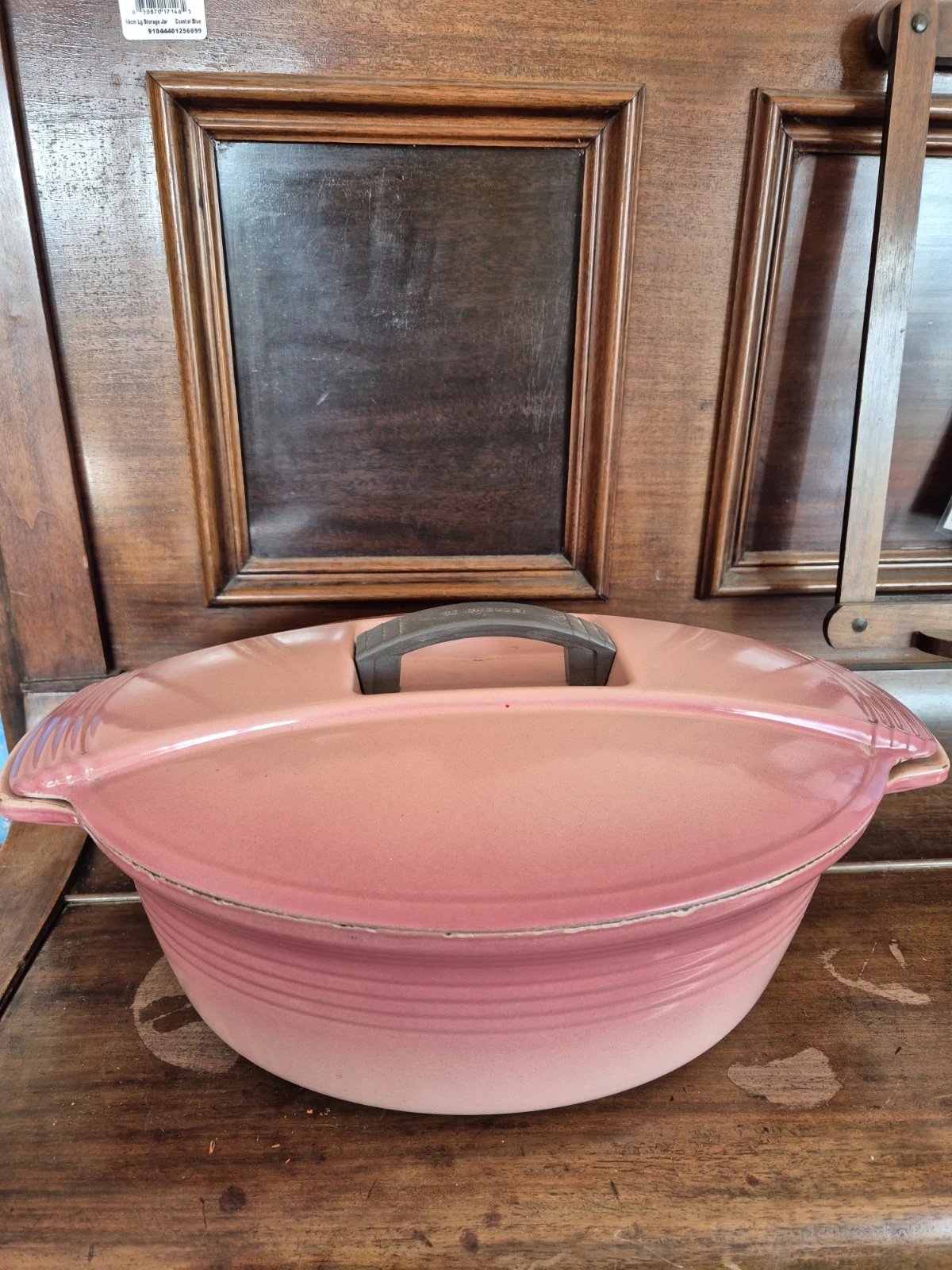 ⭐️ A Lovely LE CREUSET XLarge Oval Cast Iron Dutch Oven Casserole 33 Pink RARE