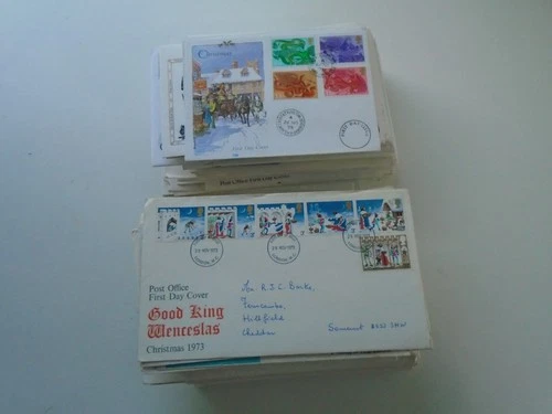 Great Britain: Circa 175 x 1970s commemorative first day covers. See pics below.