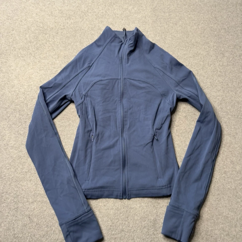 Chaqueta Lululemon Define Mujer 4 Azul Atletismo Cremallera Completa Gimnasio Yoga Pilates Adulto Foto 3 de 4
