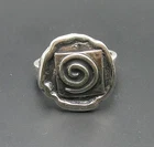 Genuine Stylish Sterling Silver Ring Solid 925 Spiral Handmade Hallmarked