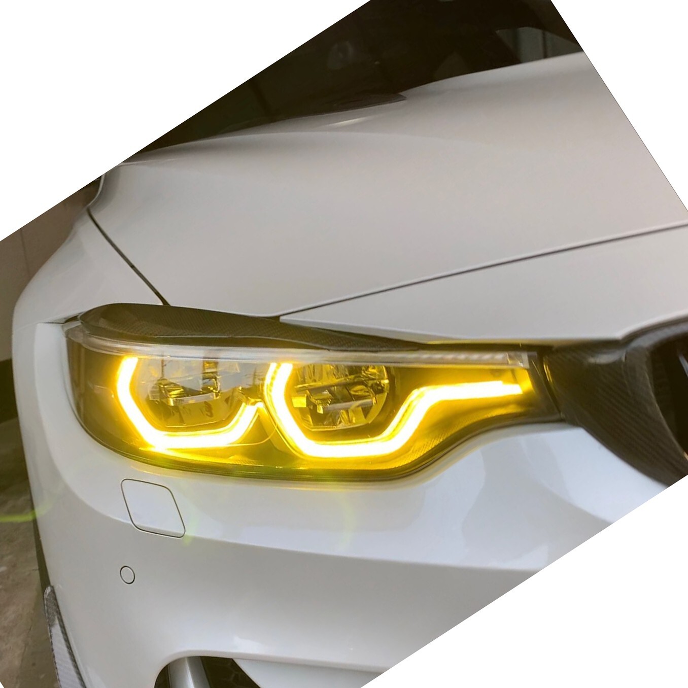 Yellow Angel Eyes DRL RGB multicolor LED boards For BMW F80 M3 M4 F32