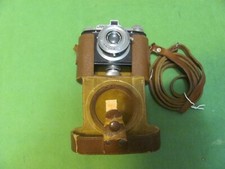 Vintage Argus C-Four 35mm Film Camera with Leather Case. Untested.