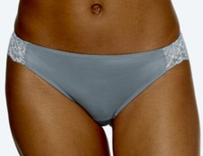 MAIDENFORM Comfort Devotion Sunday Morn Blue Lace Back Tanga Panty Womens 2XL 9